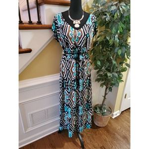 Olivia Matthews Multicolor Maxi Dress Size 1X